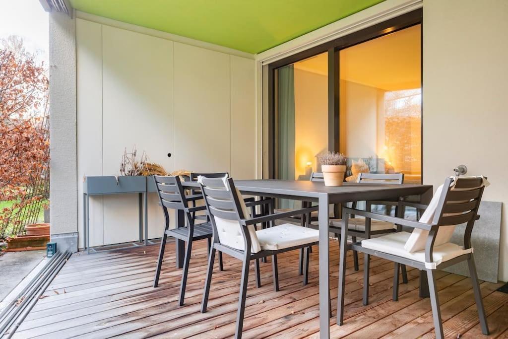 Luxus Wohnung mit Garten Zürich Exterior foto